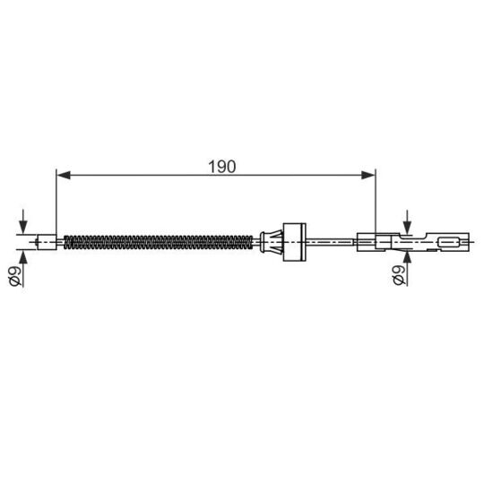 1 987 482 561 - Cable, parking brake 