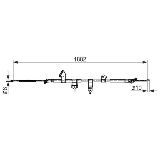 1 987 482 567 - Cable, parking brake 