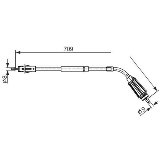 1 987 482 557 - Cable, parking brake 