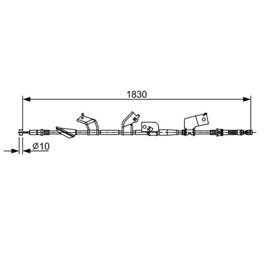 1 987 482 577 - Cable, parking brake 