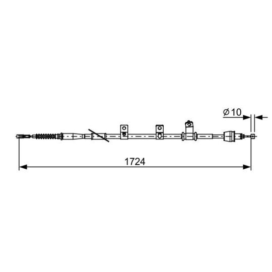 1 987 482 619 - Cable, parking brake 