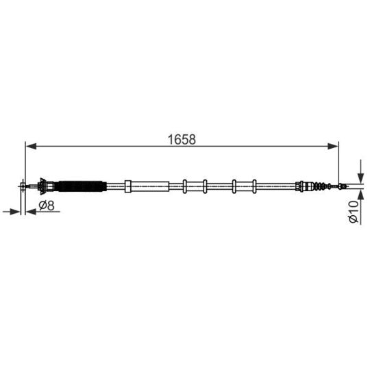 1 987 482 581 - Cable, parking brake 