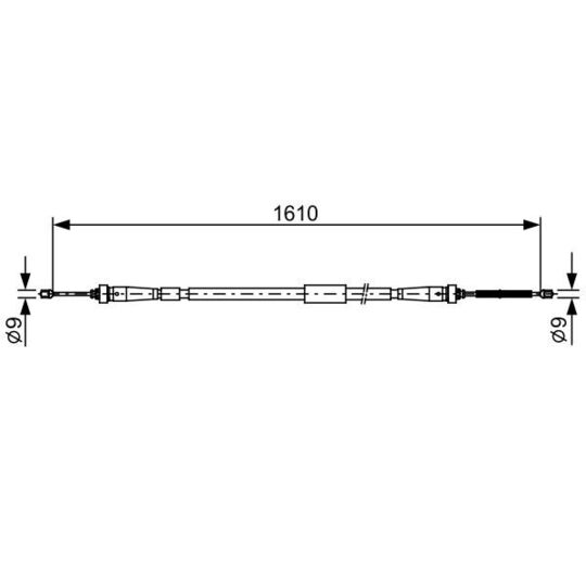 1 987 482 636 - Cable, parking brake 