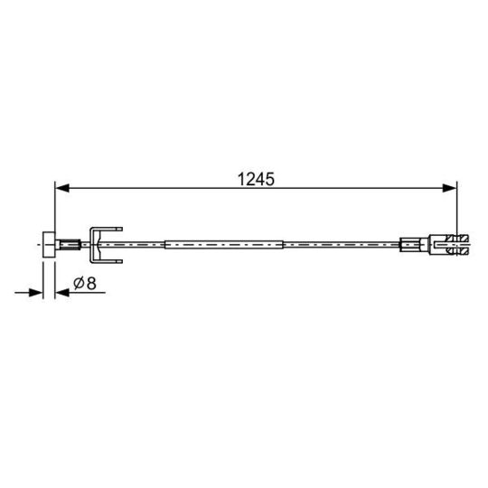 1 987 482 633 - Cable, parking brake 