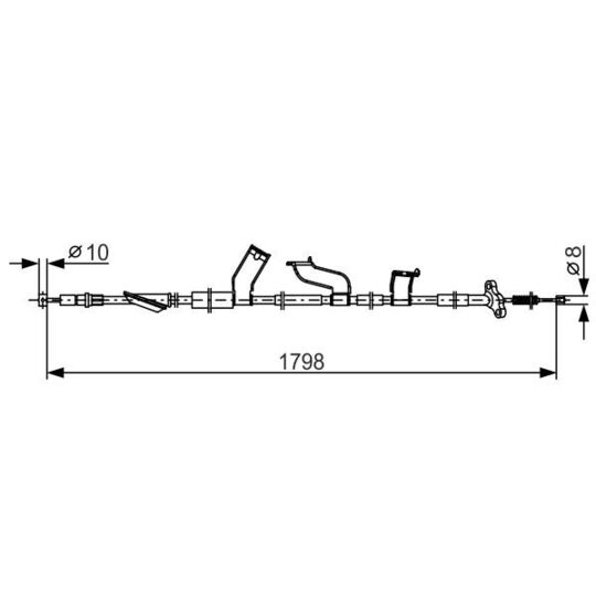 1 987 482 788 - Cable, parking brake 