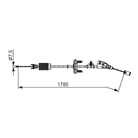 1 987 482 796 - Cable, parking brake 