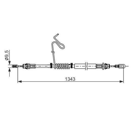 1 987 482 883 - Cable, parking brake 