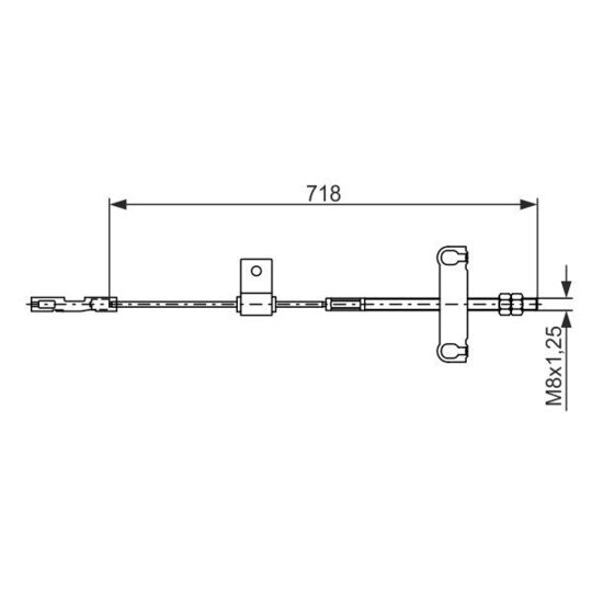 1 987 482 877 - Cable, parking brake 