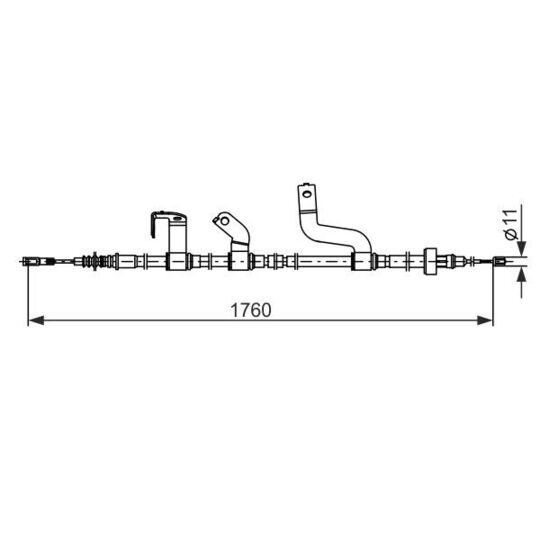 1 987 482 842 - Cable, parking brake 