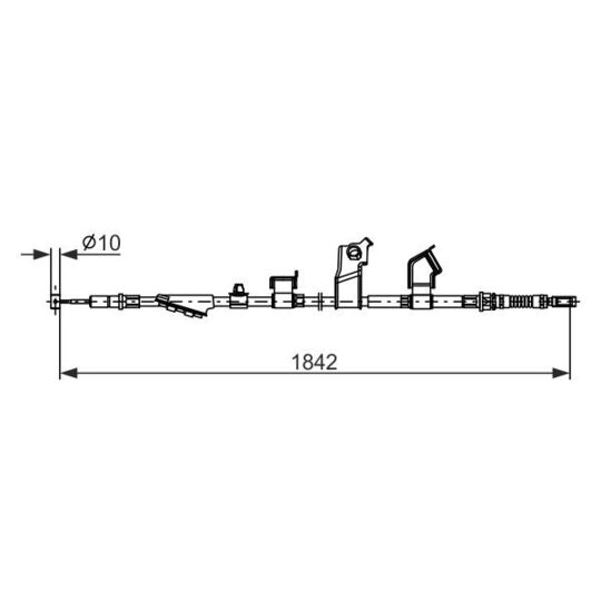 1 987 482 911 - Cable, parking brake 