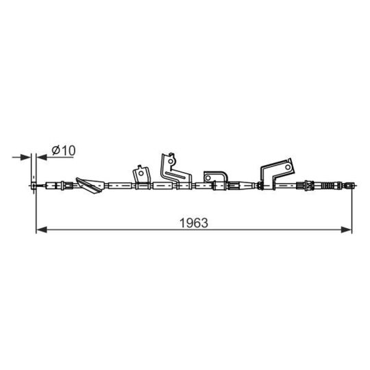 1 987 482 912 - Cable, parking brake 