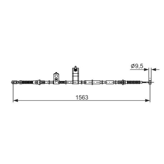 1 987 482 897 - Cable, parking brake 