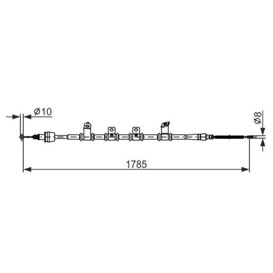 1 987 482 922 - Cable, parking brake 