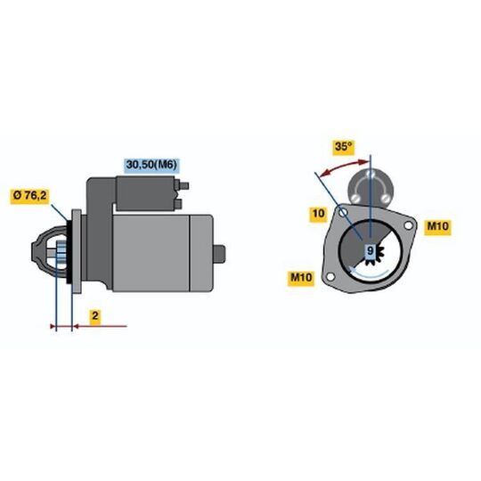 0 001 109 310 - Startmotor 