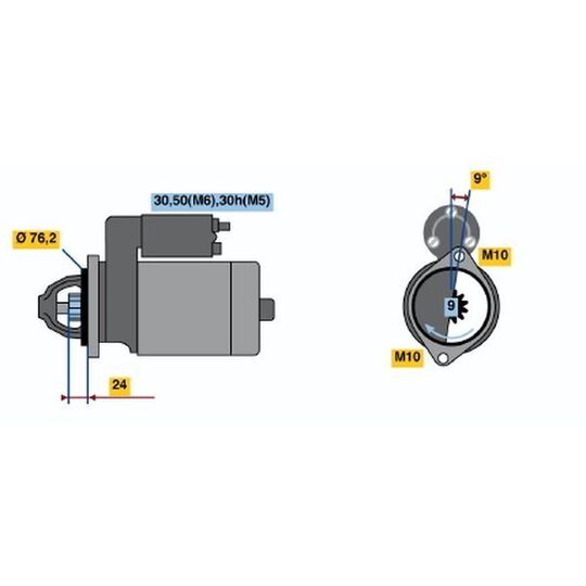 0 001 110 072 - Startmotor 