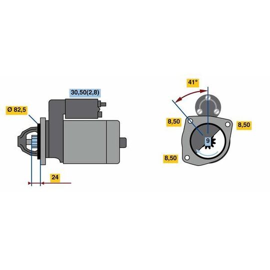 0 001 223 104 - Startmotor 