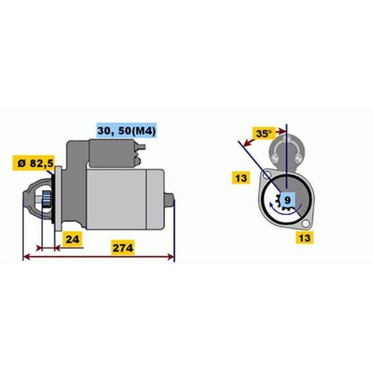 0 001 219 014 - Startmotor 