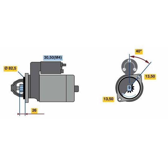 0 001 262 029 - Startmotor 