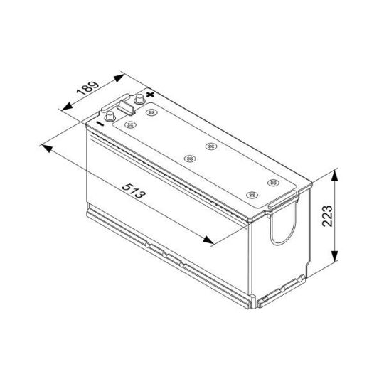 0 092 T40 760 - Starter Battery 