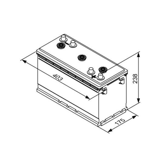 0 092 T30 640 - Starter Battery 