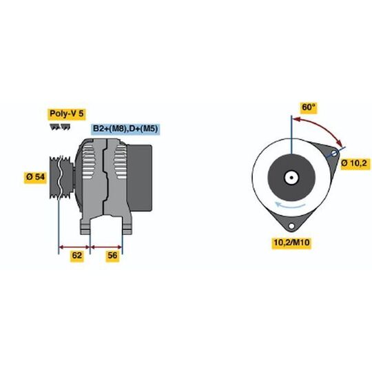 0 124 425 024 - Alternator 