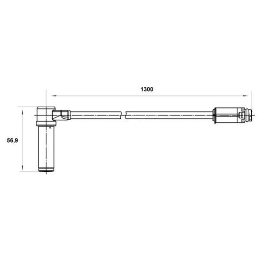 0 265 004 025 - Sensor, wheel speed 