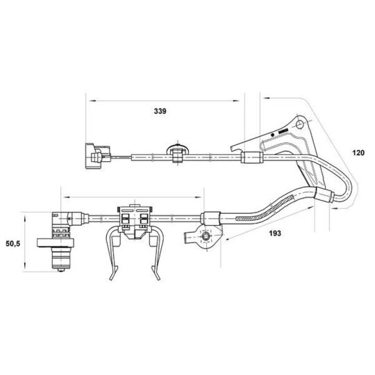 0 265 001 417 - Sensor, wheel speed 