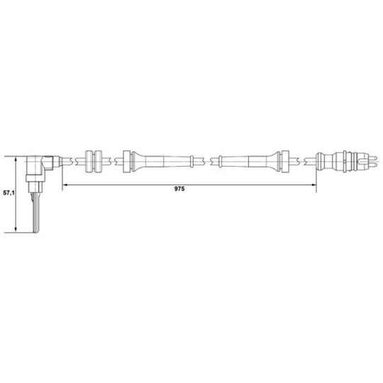 0 265 007 510 - Sensor, wheel speed 