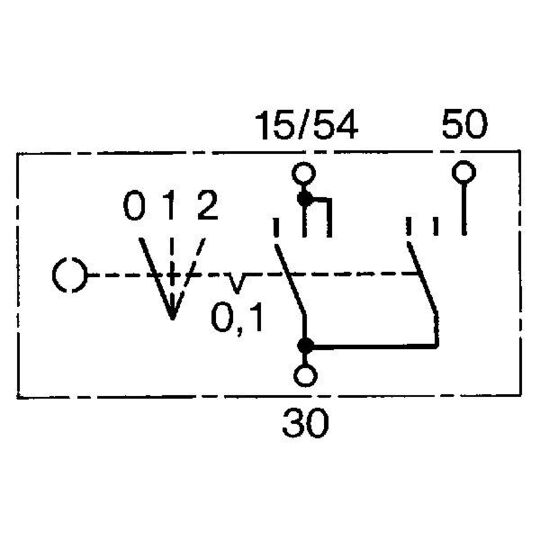 0 342 311 007 - Ignition-/Starter Switch 