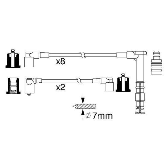 0 986 356 315 - Ignition Cable Kit 