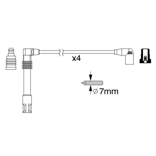0 986 356 305 - Ignition Cable Kit 