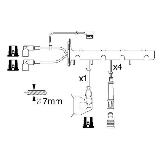 0 986 356 325 - Ignition Cable Kit 