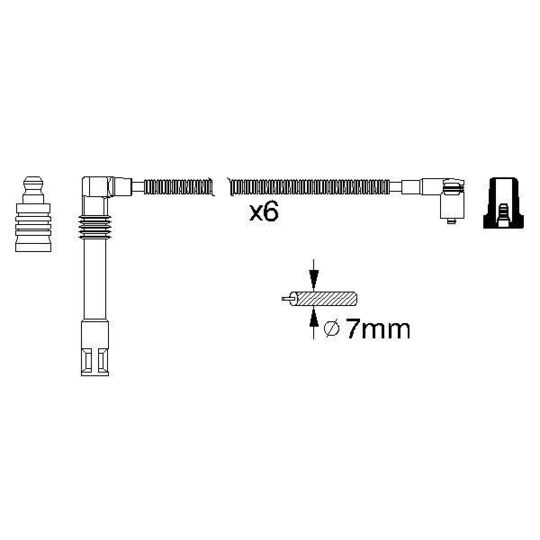 0 986 356 321 - Ignition Cable Kit 