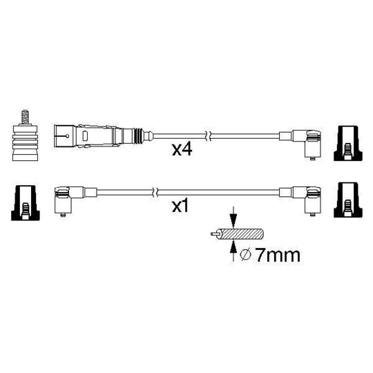 0 986 356 357 - Ignition Cable Kit 