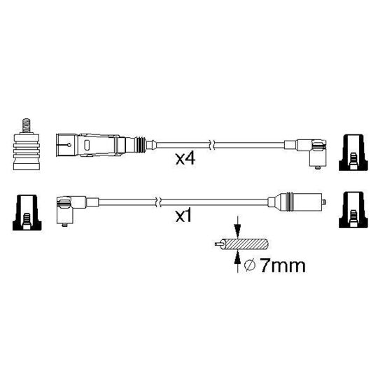 0 986 356 358 - Ignition Cable Kit 