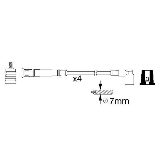 0 986 356 361 - Ignition Cable Kit 