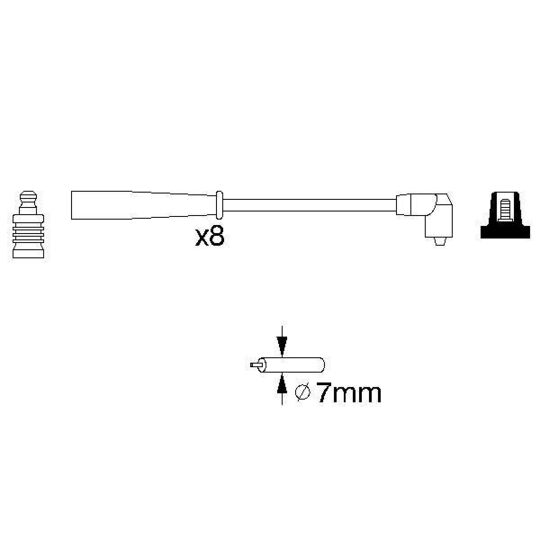 0 986 356 707 - Ignition Cable Kit 