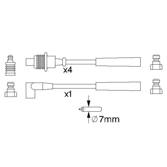 0 986 356 715 - Ignition Cable Kit 