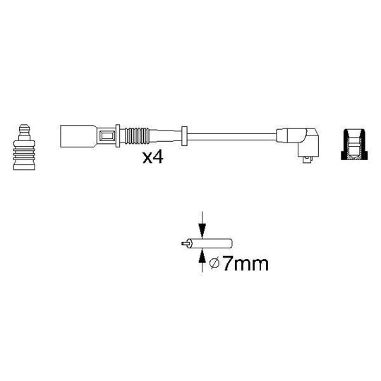 0 986 356 754 - Ignition Cable Kit 