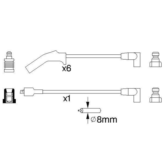 0 986 356 783 - Ignition Cable Kit 