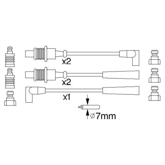 0 986 356 794 - Ignition Cable Kit 