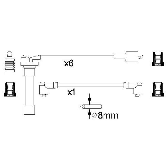 0 986 356 788 - Ignition Cable Kit 