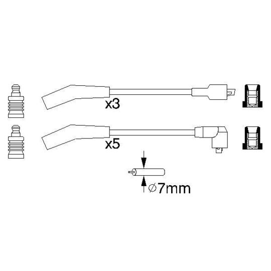 0 986 356 819 - Ignition Cable Kit 