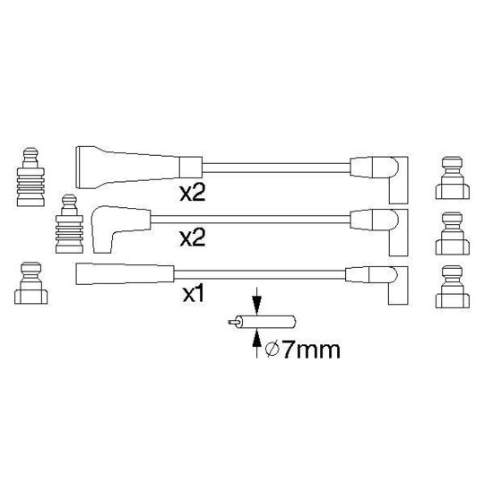 0 986 356 780 - Ignition Cable Kit 