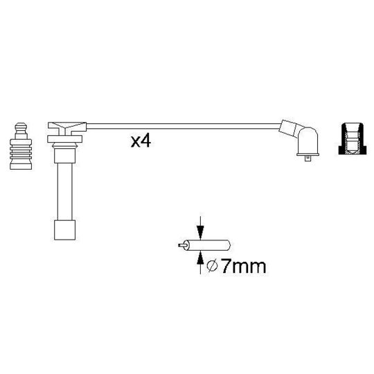 0 986 356 793 - Ignition Cable Kit 