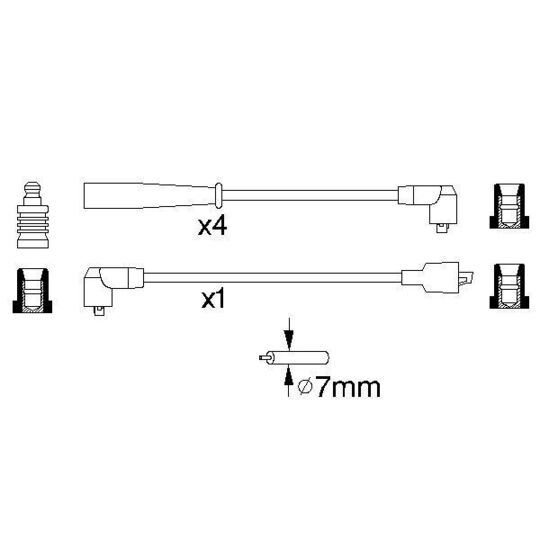 0 986 356 806 - Ignition Cable Kit 