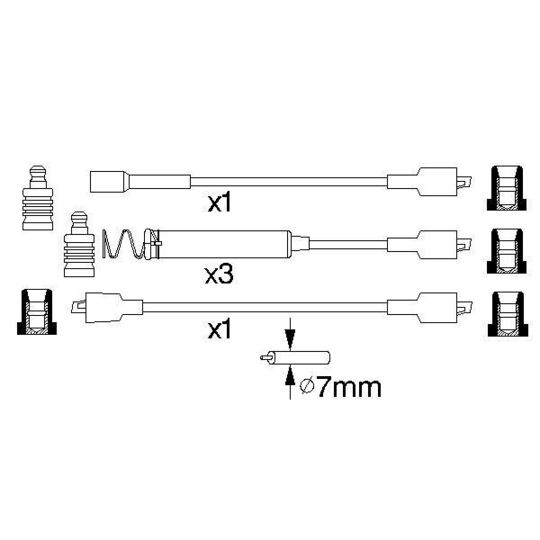 0 986 356 826 - Ignition Cable Kit 