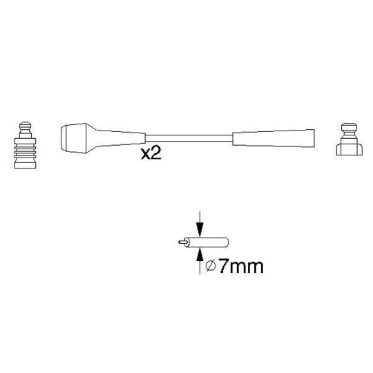 0 986 356 827 - Ignition Cable Kit 