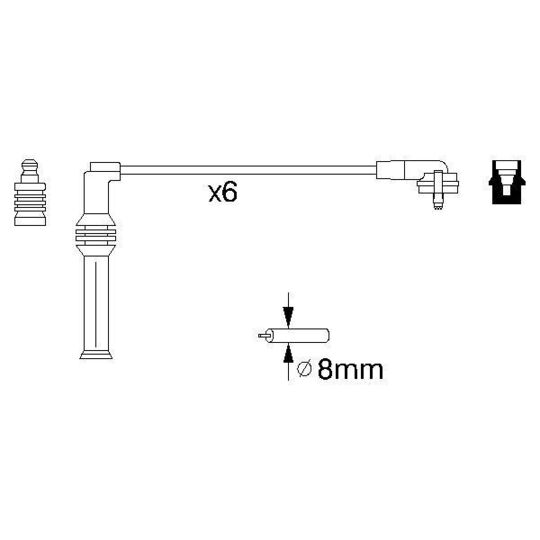 0 986 356 870 - Ignition Cable Kit 