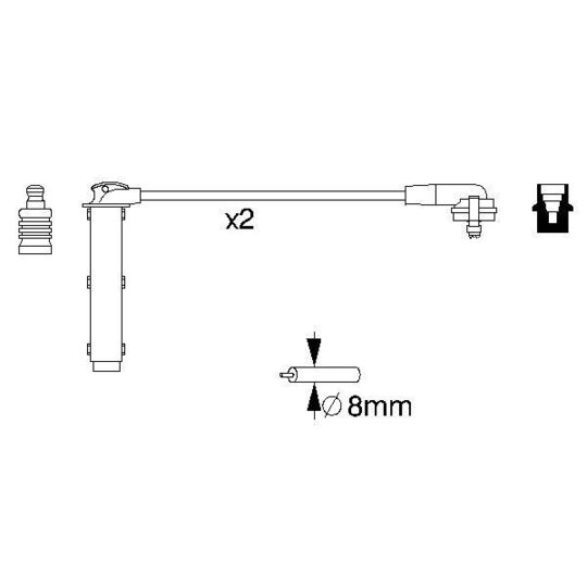 0 986 356 833 - Ignition Cable Kit 